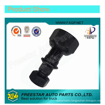 Black Truck Hub Wheel Bolt and Nut Fit for Hyundai